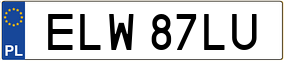 Truck License Plate